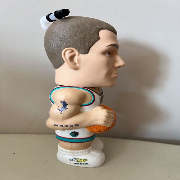 Vintage Y2K NBA Memphis Grizzlies Jason Williams Promo Bobblehead Water Bottle - Picture 3 of 6